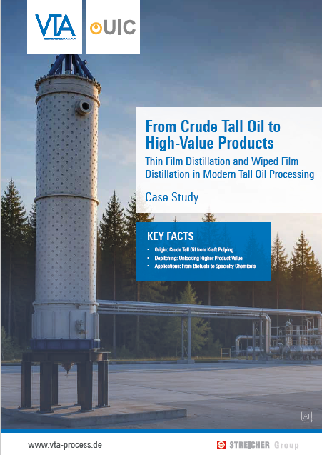 From Crude toll oil to high-value products